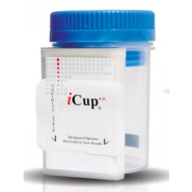 Abbott Toxicology I-DUE-187-071 Drug Test, iCup® A.D. (OX, CR, PH), Tests For COC, THC, MOP, mAMP, BZO & OXY, 25/bx (US Only)