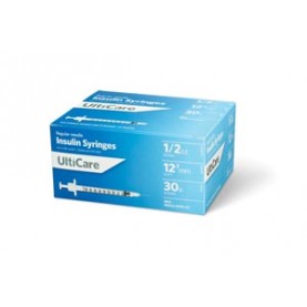 UltiMed, Inc. 9355 Insulin Syringe, 1/2cc, 30G x ½", 100/bx