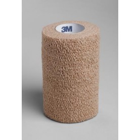 3M Health Care 1584 Self-Adherent Wrap, 4" x 5 yds, Tan, 18/cs (020278) (Continental US+HI Only)