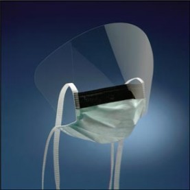 3M Health Care 1835FS High Fluid Resistant Surgical Mask with Face shield, Light Green, 50/bx, 6 bx/cs (Continental US+HI Only)