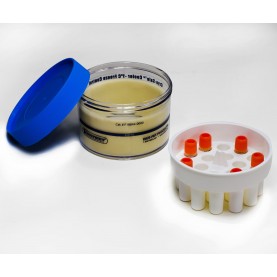 Bel-Art Cryo-Safe -1ºC Freeze Controller, 12 Place, Circular, Holds 1.0 and 1.8 mL Vials, Clear