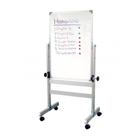 Luxor L270 Whiteboard, 22"W x 34"H x 1"D, Frame 32"W x 57"H x 27"D (DROP SHIP ONLY)