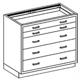 Blickman Industries 2013735001 Base Cabinet 35"W x 35 3/4"H x 22"D, (2) 1/8-1 Drawers (DROP SHIP ONLY)