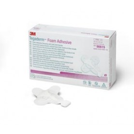 3M Health Care 90615 Foam Adhesive Dressing, Mini Wrap, 2 ¾" x 2 ¾", 10/bx, 4 bx/cs (Continental US+HI Only)