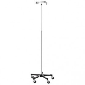 Blickman Industries 0537792400 IV Stand, 4 Hook, 5 Leg Base On Casters (DROP SHIP ONLY)