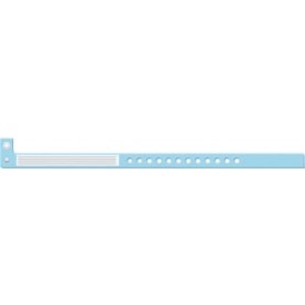 Medical ID Solutions 442 Wristband, L-Shape, Insert Vinyl, Blue, 500/bx