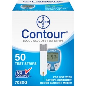 Ascensia Diabetes Care 7080G Test Strips, (Contour 50s) For 9545 Meters, CLIA Waived, 50/bx (Continental US+HI, PR Only)