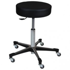 Blickman Industries 1041210025 Pneumatic Exam Stool, Black, (5) Leg, Aluminum Base (DROP SHIP ONLY)