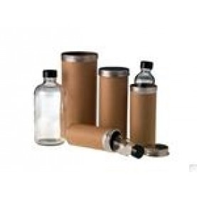 Qorpak GLC-01492 Medium Round Specimen Bottle, 60 mL,  Fiberboard, with PulpVinyl Cap (Case of 24 )