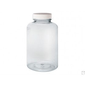 Qorpak PLC-08804 Round Heavyweight Bottle, 120 mL,  HDPE, with PE Cap (Case of 48 )