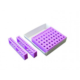 Heathrow Scientific TracRack®, 64/96-Well, Fits 0.2 and 0.5 mL Tubes, Purple