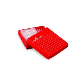 Heathrow Scientific True North® Corrugated Cryobox, 144 Places, Fits 0.2mL PCR Tubes, Red