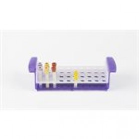 HS120498 Heathrow Scientific Purple Clinical Tube Rack, Interchangable Tube Holders