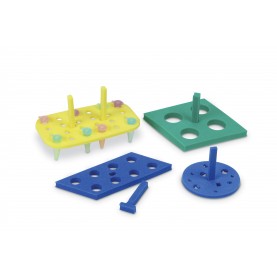 Heathrow Scientific Floating Foam Tube Rack, 18 Wells, Holds 0.2, 0.5, 1.5 and 2.0 mL Tubes, Blue