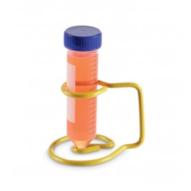 Heathrow Scientific One-Well Wire Tube Rack, Holds 50 mL Tubes, Yellow