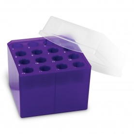 heathrow scientific cube tube rack, purple