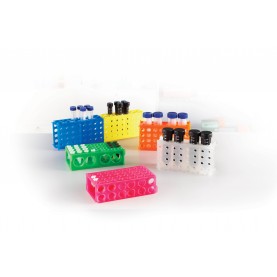 Heathrow Scientific 4-Way Rack, Holds 0.5, 1.5, 15 and 50 mL Tubes, Assorted Colors