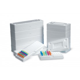Heathrow Scientific Foam Tube Rack, 100-Well, Fits 1.5 and 2.0mL Tube, White(discontinued)
