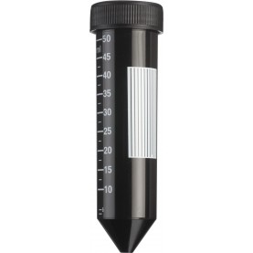 HS4429 Heathrow Scientific 50 mL Centrifuge Tube, Black Tube, Sterile (25 Tubes/Bag, 500 Tubes/Case)