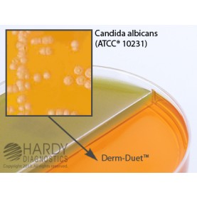 Hardy Diagnostic J350 Dry Culture Media, Derm-Duet Biplate Biplate,  120 Day Shelf Life (Pack of 10)