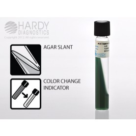 Hardy Diagnostic L02 Liquid Culture Media, Acetamide Agar Slant Tube,  365 Day Shelf Life (Pack of 20)