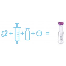 MUPG2HCPWC1 Whatman Mini-UniPrep G2  Syringeless Filter, Glass Fiber Membrane, Translucent w/ Slit Septum Cap, Non-Sterile (Pack of 1)