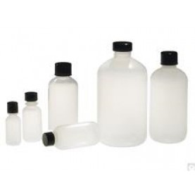 Qorpak PLA-06713 Boston Round Narrow Mouth Bottle, 180 mL,  LDPE, No Cap (Case of 300 )