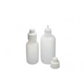 Qorpak PLC-03662 Boston Round Nasal Spray Bottle, 60 mL,  LDPE, with LDPE Cap (Case of 48 )