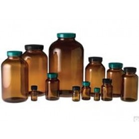 Qorpak GLA-00884 Boston Round Narrow Mouth Bottle, 15 mL,  Glass, No Cap (Case of 720 )