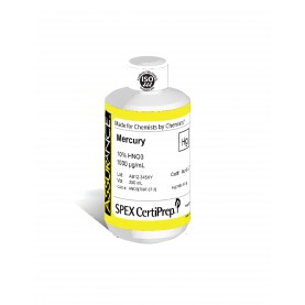 Assurance Grade Mercury for AA and ICP, 1,000 ug/mL (1,000 PPM), 250 mL, in 10% HNO3, SPEX Certiprep, PLHG4-2T