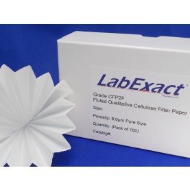 CFP2F-240 LabExact  Filter Paper, 24.0 cm, Grade CFP 2, Qualitative, Fluted (100/Pack)