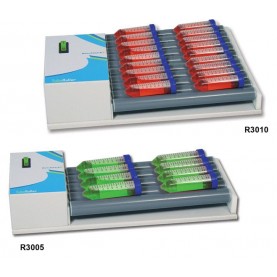 R3010 Benchmark Scientific 10 Roller Mixer, Fixed 38 RPM, Roll & tilt, 13 mm Amplitude