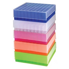 Argos 81 Place Cryobox, Holds 0.5, 1.5, and 2.0mL Tubes, Assorted