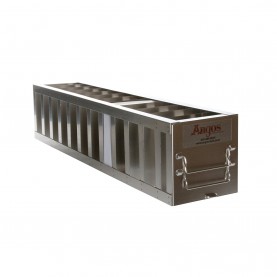 Argos Technologies Chest Freezer Vertical Rack for 2" Cryoboxes, Holds 4 Boxes, Stainless Steel (1 Rack)
