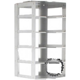 Argos Technologies Chest Freezer Vertical Rack for 2" Cryoboxes, Holds 5 Boxes, Stainless Steel (1 Rack)