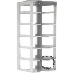 Argos Technologies Chest Freezer Vertical Rack for 2" Cryoboxes, Holds 6 Boxes, Stainless Steel (1 Rack)