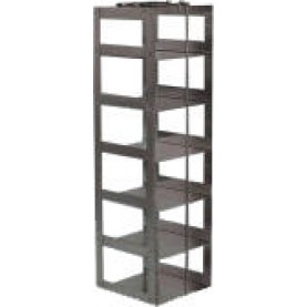 Argos Technologies Chest Freezer Vertical Rack for 3" Cryoboxes, Holds 6 Boxes, Stainless Steel (1 Rack)
