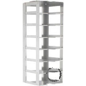 Argos Technologies Chest Freezer Vertical Rack for 2" Cryoboxes, Holds 7 Boxes, Stainless Steel (1 Rack)