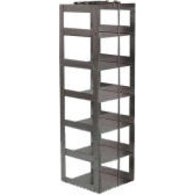 Argos Technologies Chest Freezer Vertical Rack for 3" Cryoboxes, Holds 7 Boxes, Stainless Steel (1 Rack)