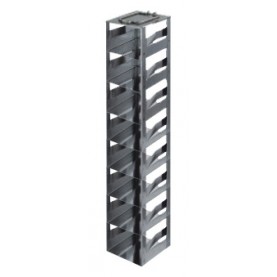 Argos Technologies Chest Freezer Vertical Spring Clip Rack for 3" Cryoboxes, Holds 8 Boxes, Stainless Steel (1 Rack)