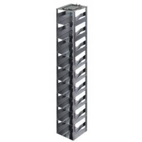 Argos Technologies Chest Freezer Vertical Spring Clip Rack for 3" Cryoboxes, Holds 9 Boxes, Stainless Steel (1 Rack)