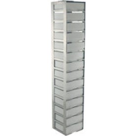 Argos Technologies Chest Freezer Vertical Rack for 2" Cryoboxes, Holds 14 Boxes, Stainless Steel (1 Rack)