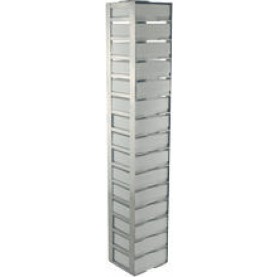 Argos Technologies Chest Freezer Vertical Rack for 2" Cryoboxes, Holds 15 Boxes, Stainless Steel (1 Rack)