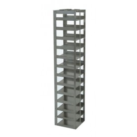 Argos Technologies Chest Freezer Vertical Rack for Plastic Cryoboxes, Holds 13 Boxes, Stainless Steel (1 Rack)