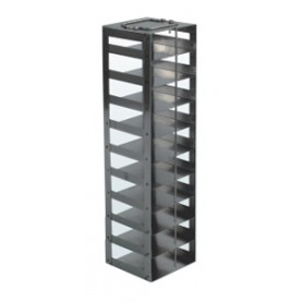 Argos Technologies Chest Freezer Vertical Rack for 25 Place Slide Boxes, Holds 10 Boxes, Stainless Steel (1 Rack)