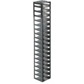 Argos Technologies Chest Freezer Vertical Rack for 25 Place Slide Boxes, Holds 18 Boxes, Stainless Steel (1 Rack)