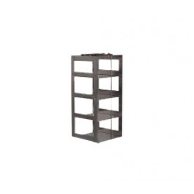 Argos Technologies Chest Freezer Vertical Rack for Matrix Boxes, Holds 4 Boxes, Stainless Steel (1 Rack)