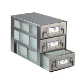 Argos Technologies Upright Freezer Drawer Rack for 96 - Deep Well  Plates, Holds 18 Plates, Stainless Steel (1 Rack)