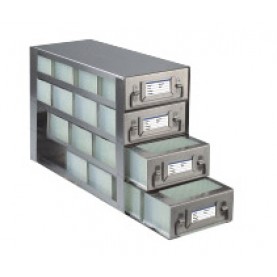 Argos Technologies Upright Freezer Drawer Rack for 96 - Deep Well  Plates, Holds 16 Plates, Stainless Steel (1 Rack)