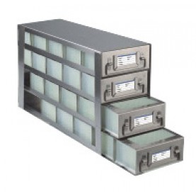 Argos Technologies Upright Freezer Drawer Rack for 96 - Deep Well  Plates, Holds 20 Plates, Stainless Steel (1 Rack)